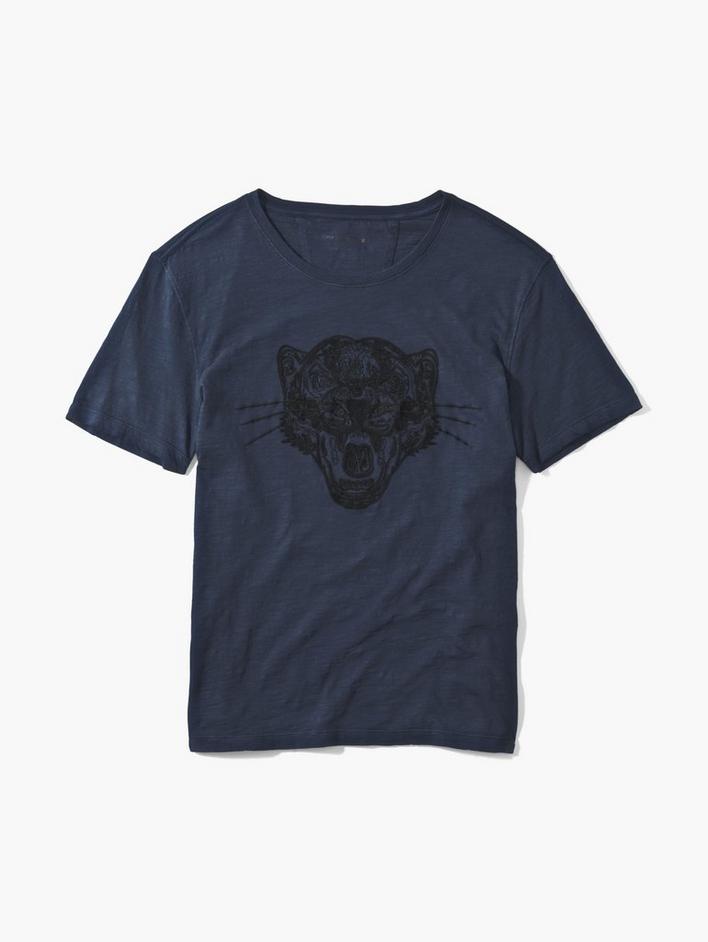PANTHER CHAIN STITCH TEE image number 1