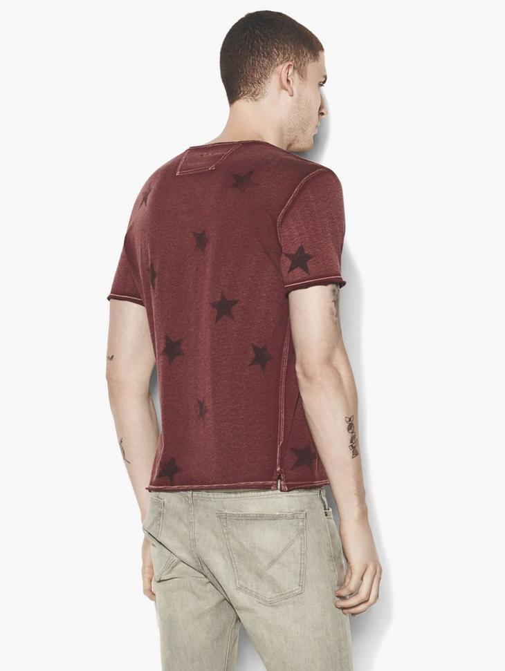 Peruvian Cotton Faded Star V-Neck image number 2