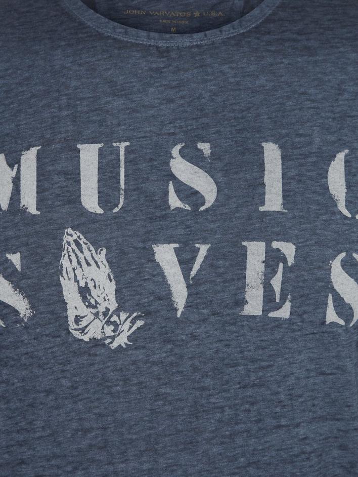 SS CREW TEE  - MUSIC SAVES image number 6
