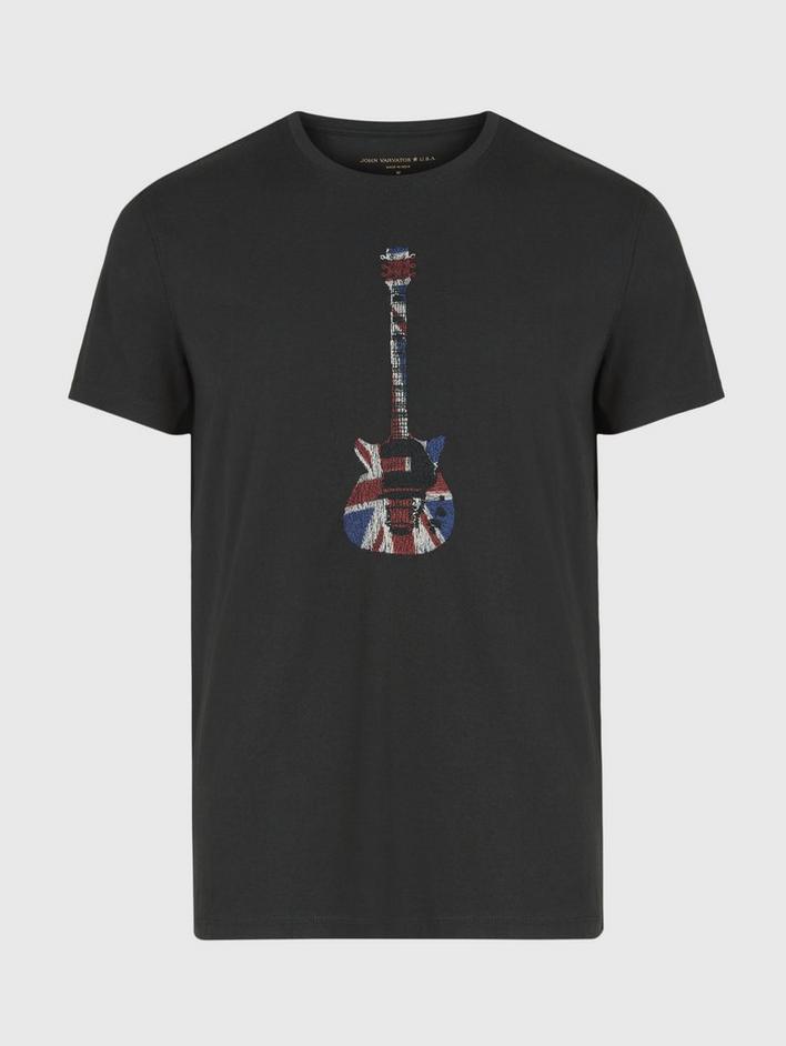 SS CREW  TEE -UNION JACK GUITAR image number 3