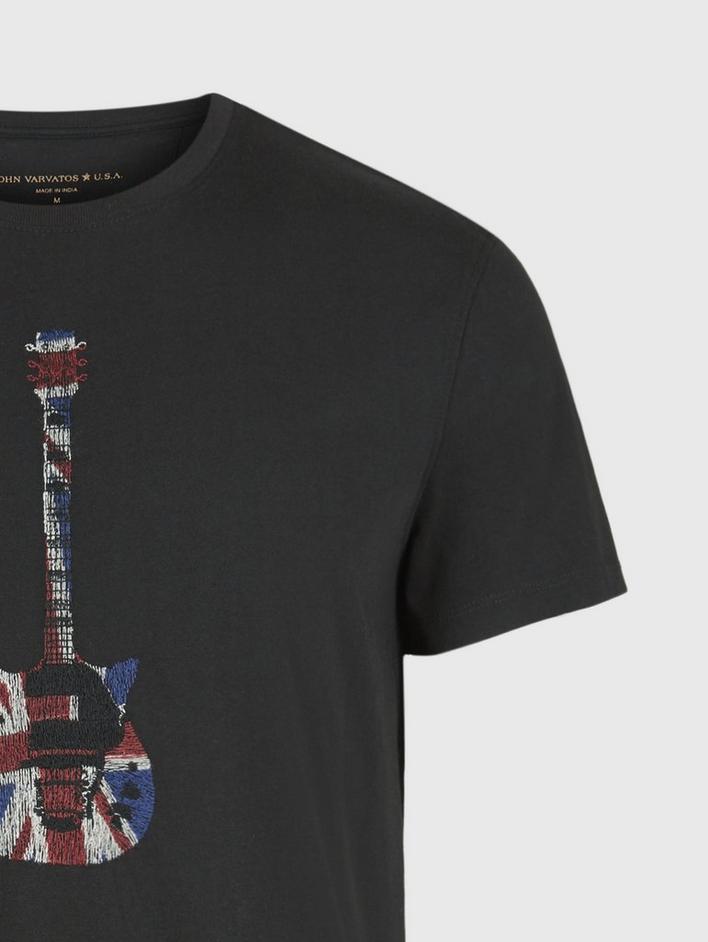 SS CREW  TEE -UNION JACK GUITAR image number 5