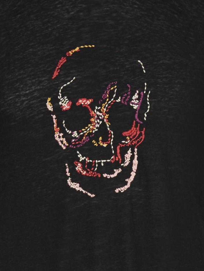 SS CREW TEE - ARTISANAL SKULL EMBROIDERY image number 6