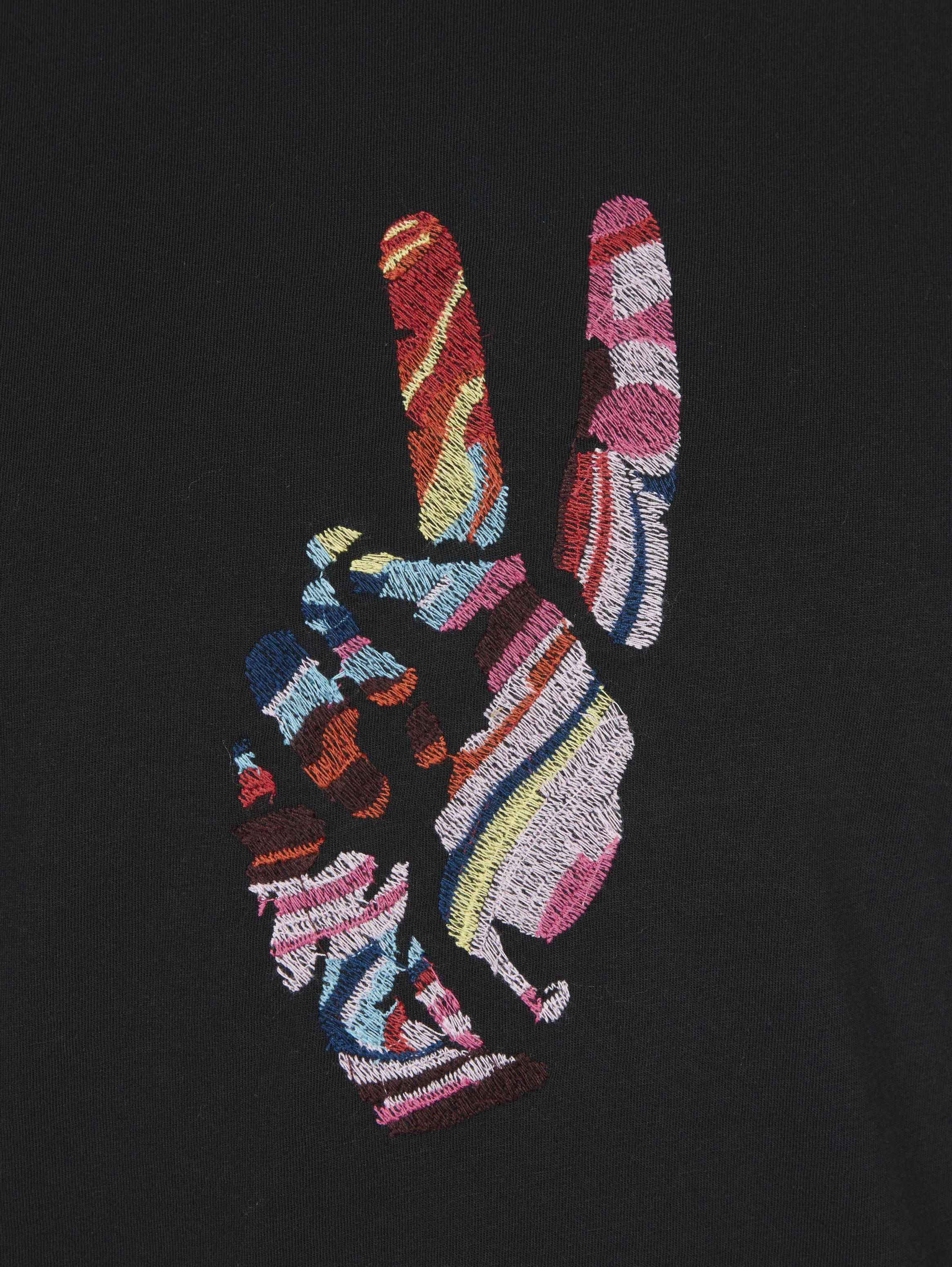 PEACE HAND CREW NECK TEE image number 6