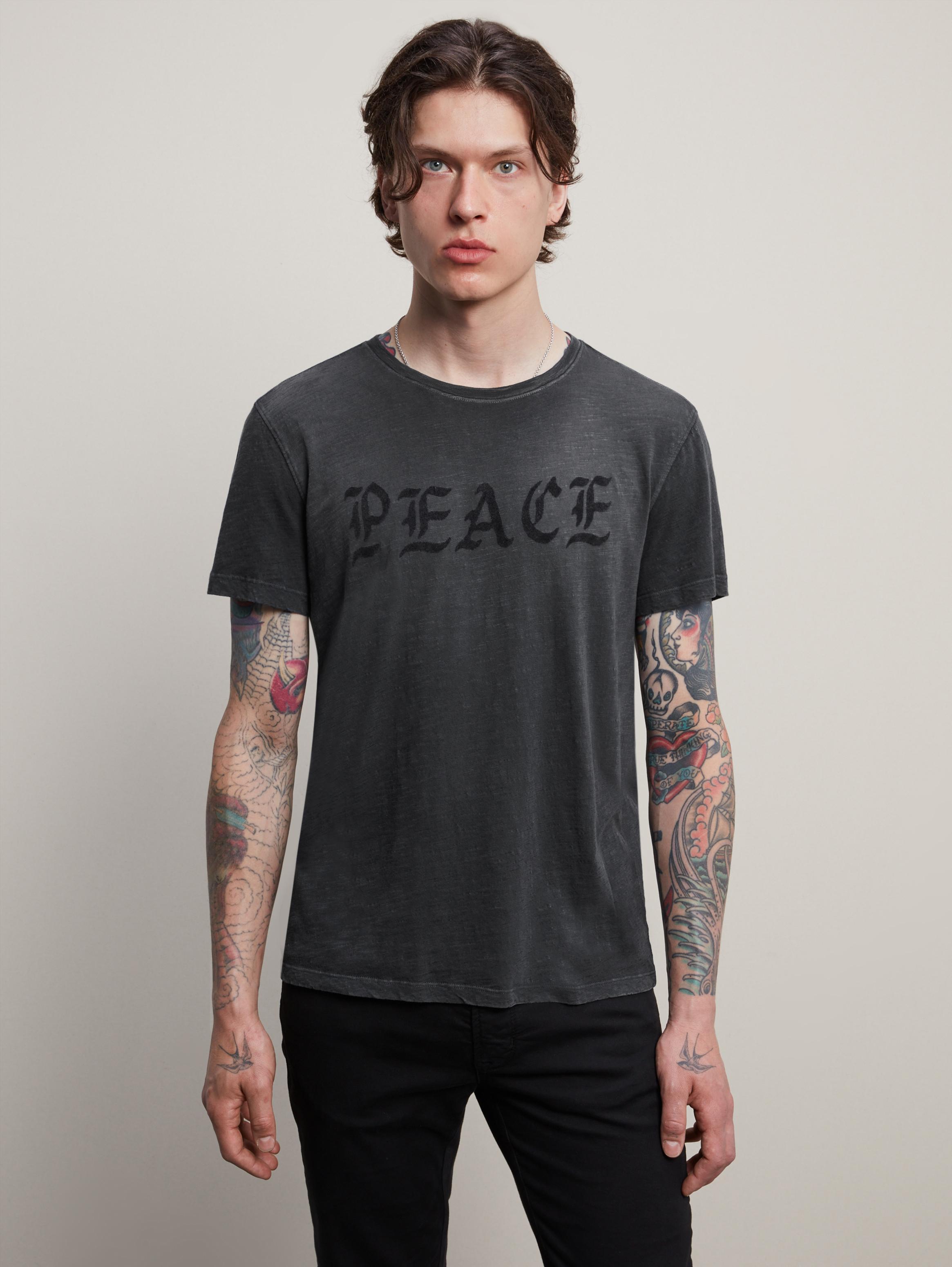 PEACE CREW NECK TEE image number 2