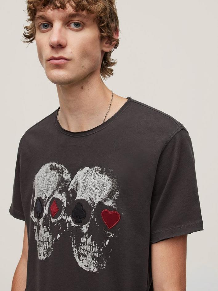 DOUBLE DOWN SKULL TEE image number 2
