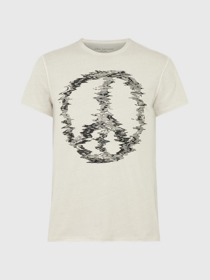 DISTORTED PEACE TEE image number 3