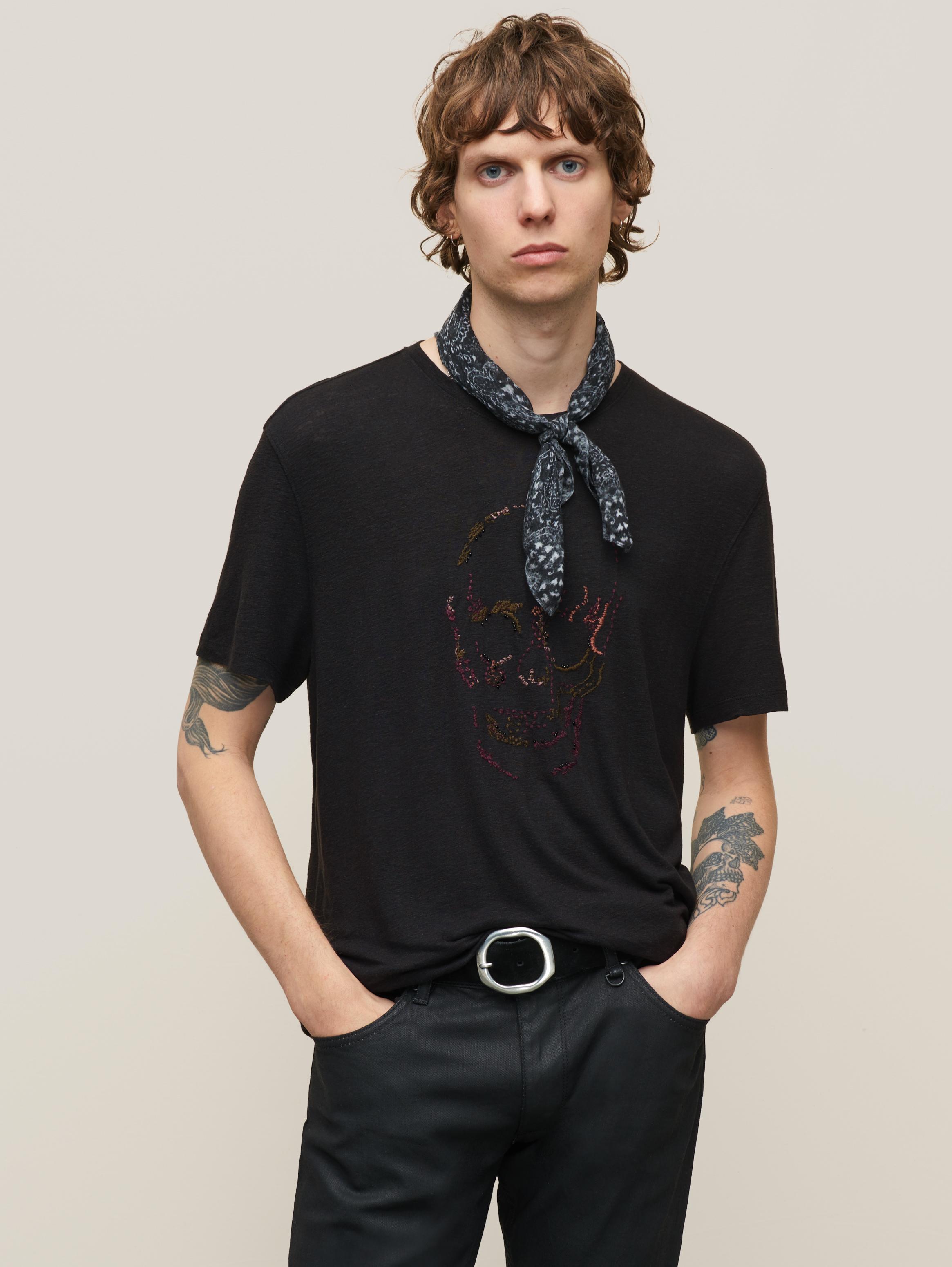 John varvatos outlet skull t shirt