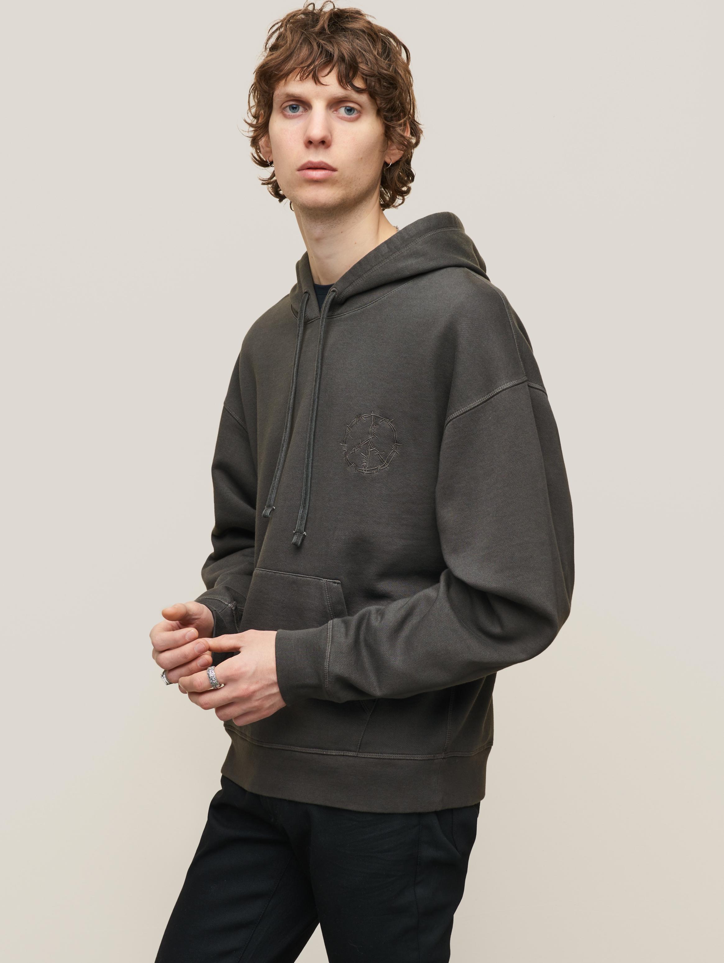 RELAXED BARBED-WIRE HOODIE