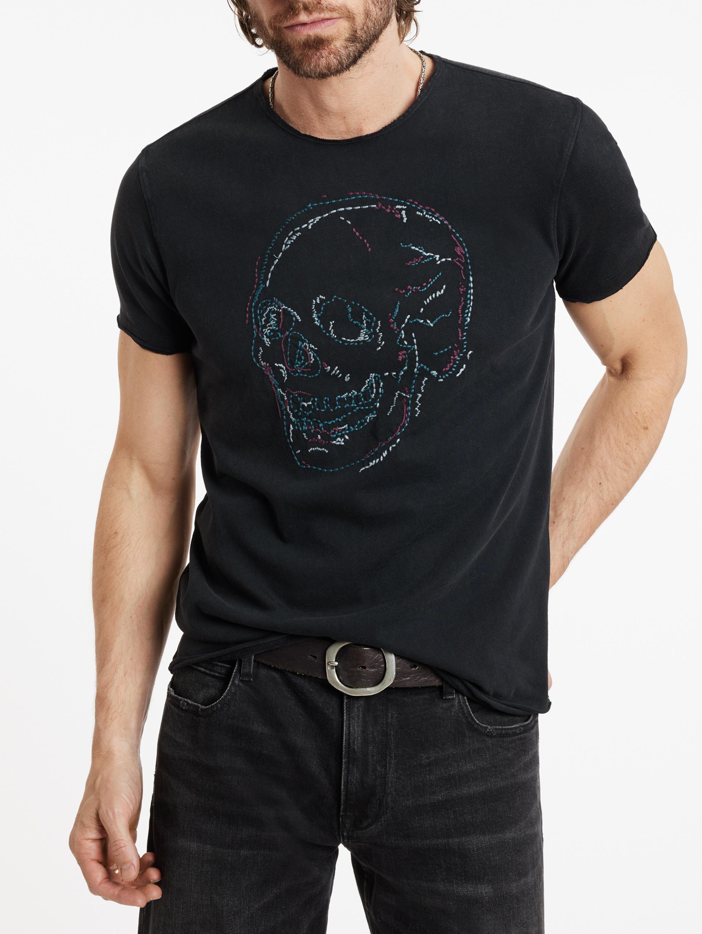 T-shirt Masculina Rlaxed Fit Skull Square - John John - Preto - Shop2gether