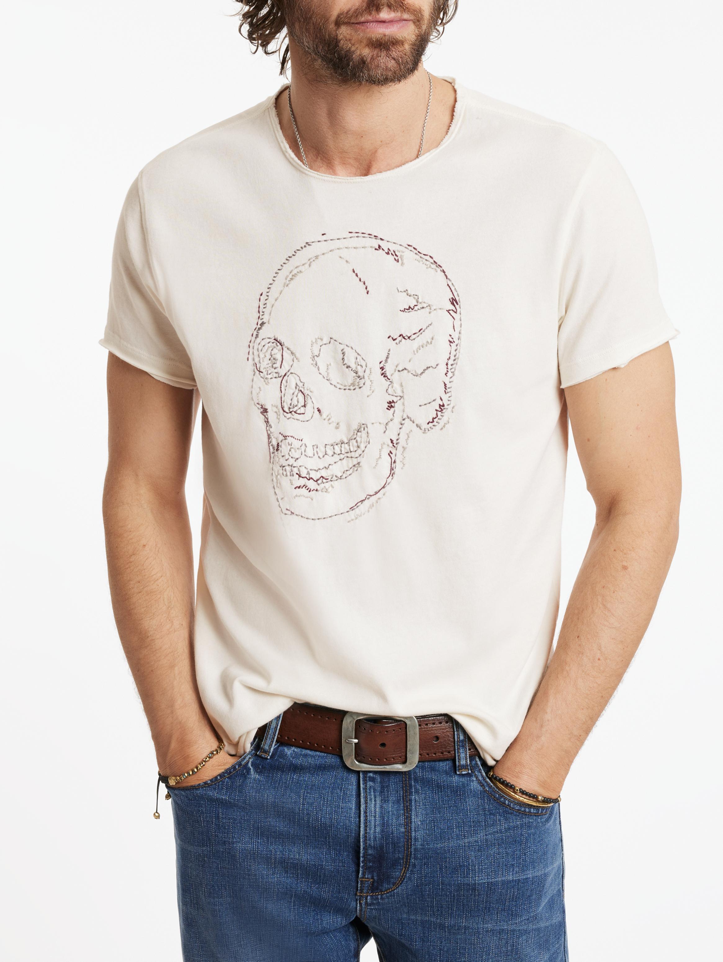 EMBROIDERED SKULL TEE image number 2