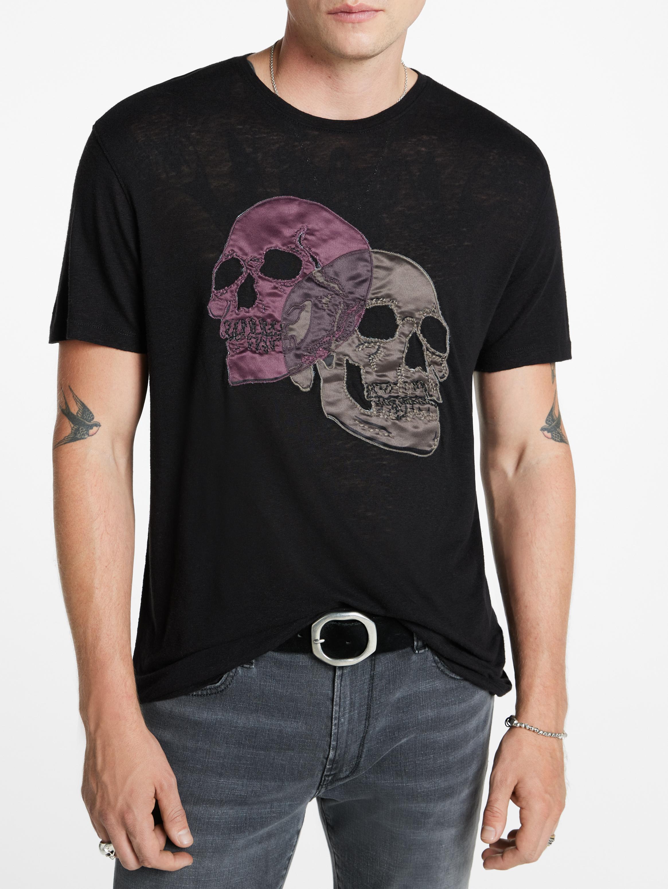 Guess skull hot sale shirt