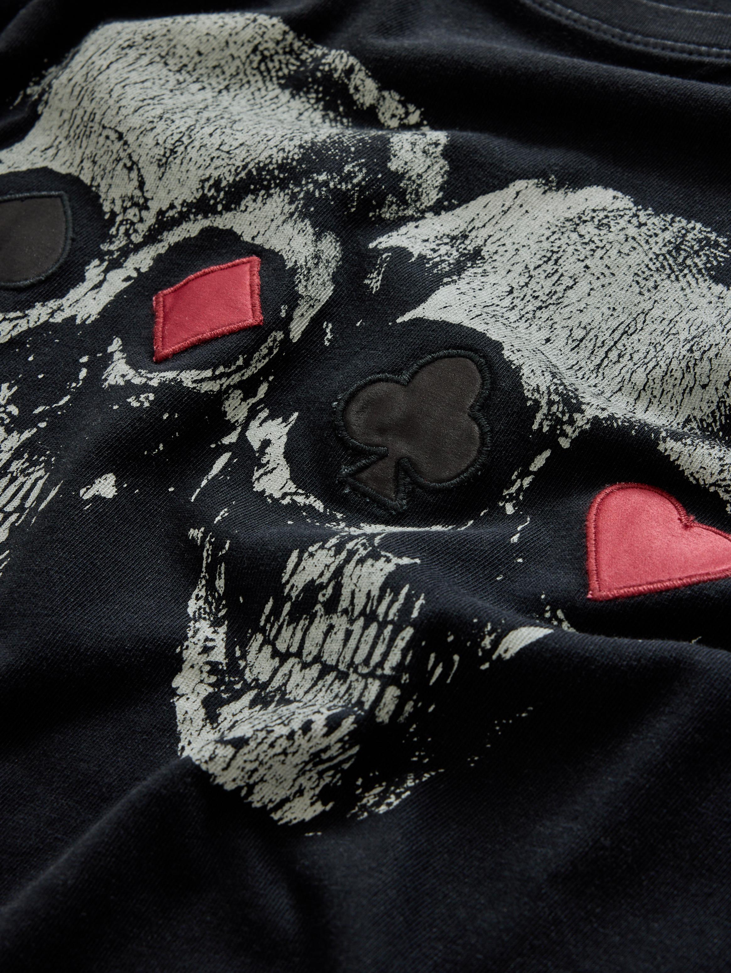 DOUBLE SKULL TEE image number 6