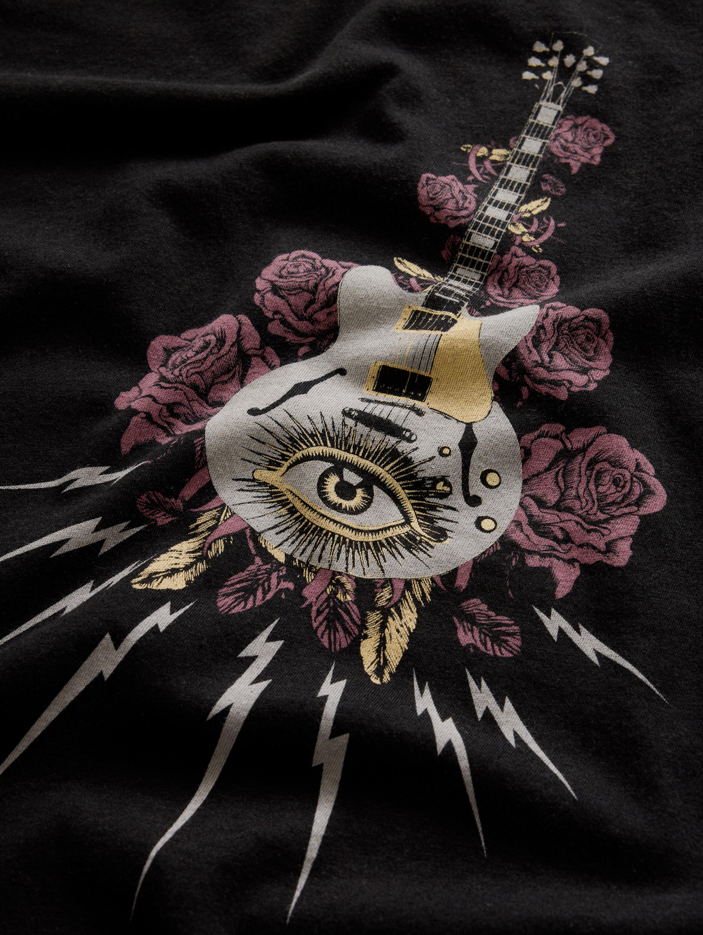 FLORAL GUITAR TEE image number 7