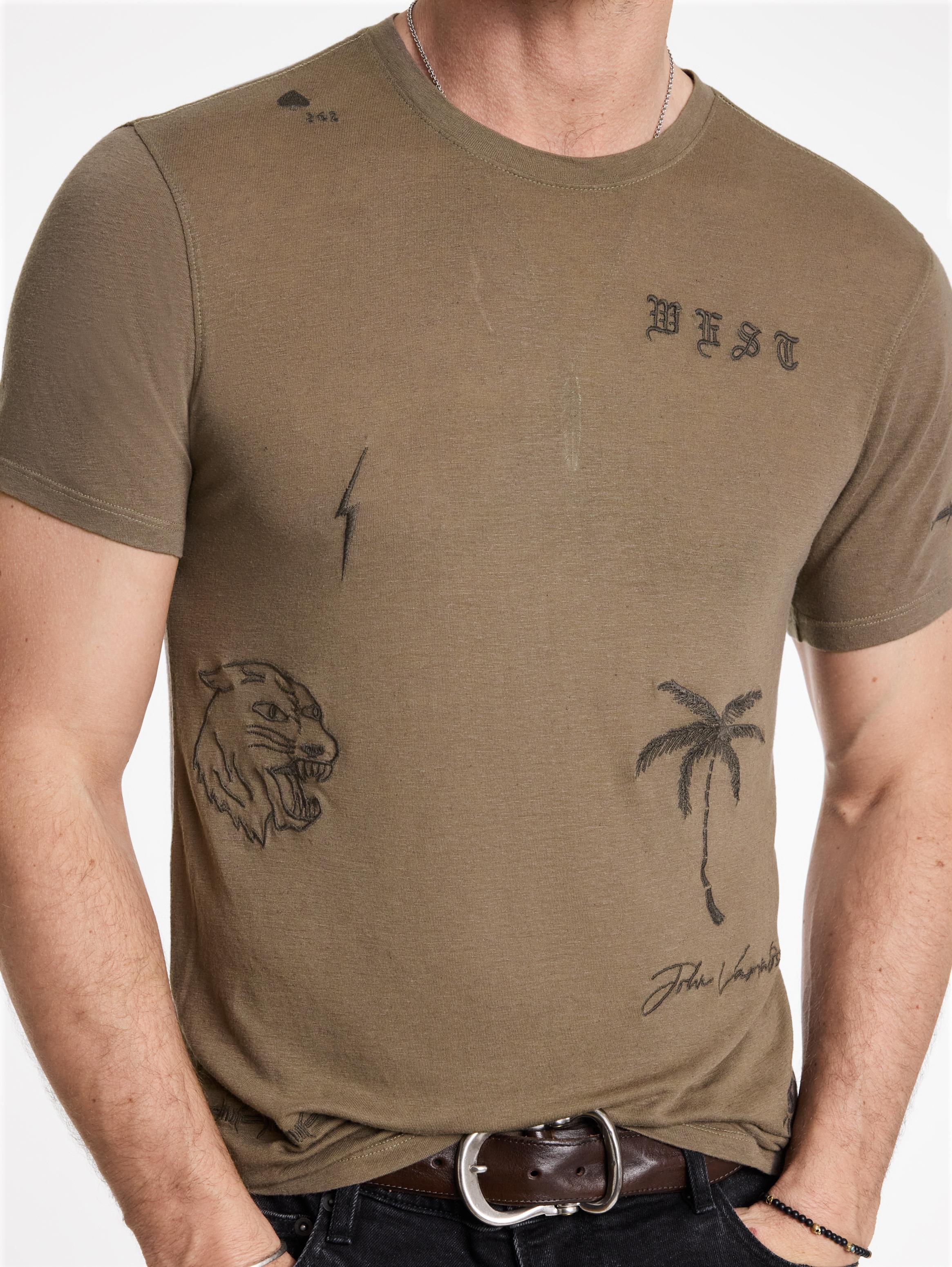 ALLOVER TATTOO TEE image number 3