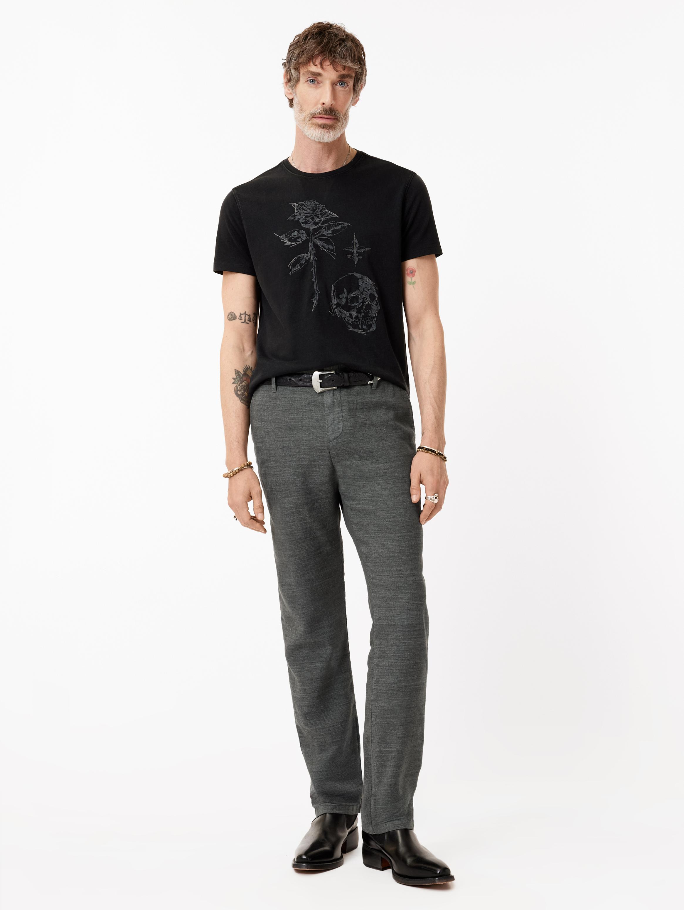 ROSE AND SKULL TEE image number 4