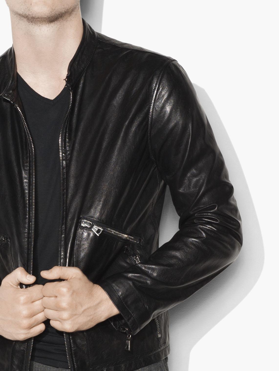 Leather Moto Jacket image number 3