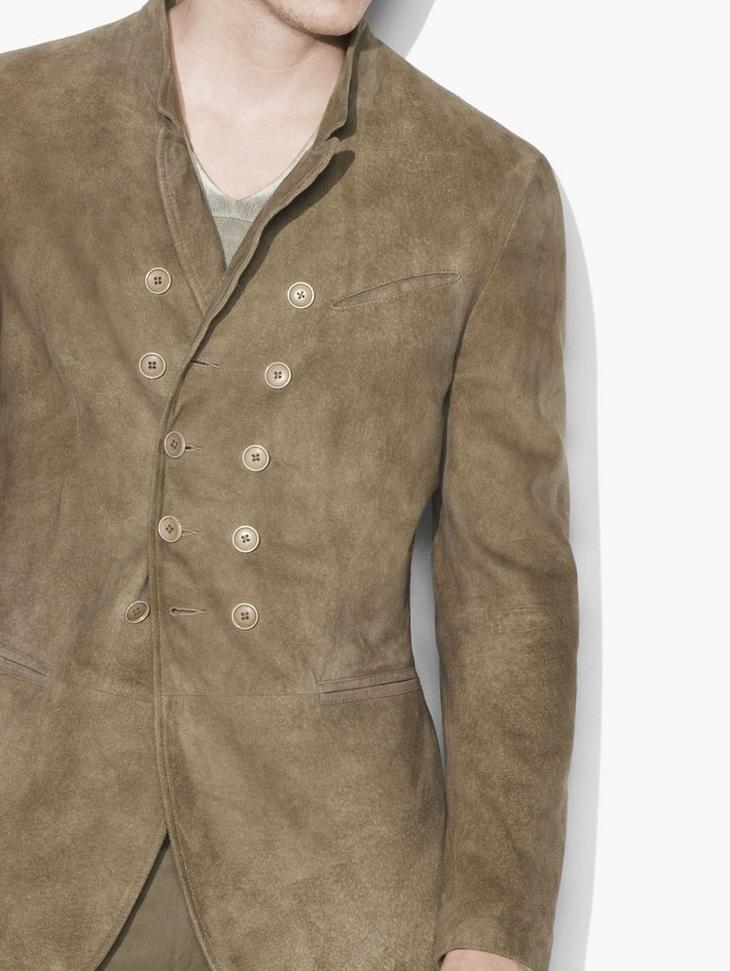 Suede Double-Breasted Jacket image number 3