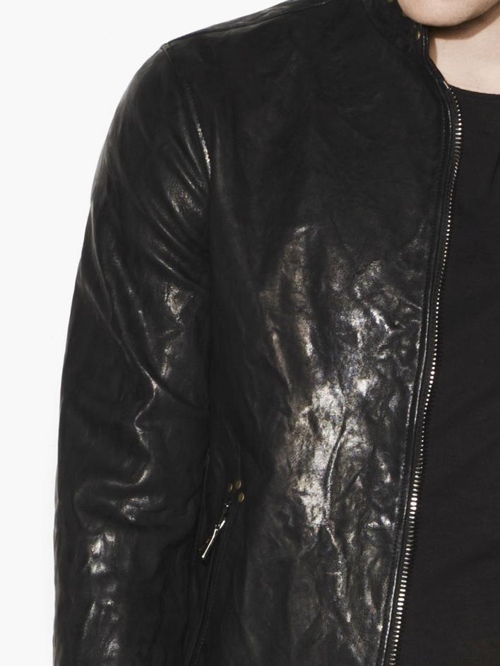 Rivet Studded Leather Jacket image number 3