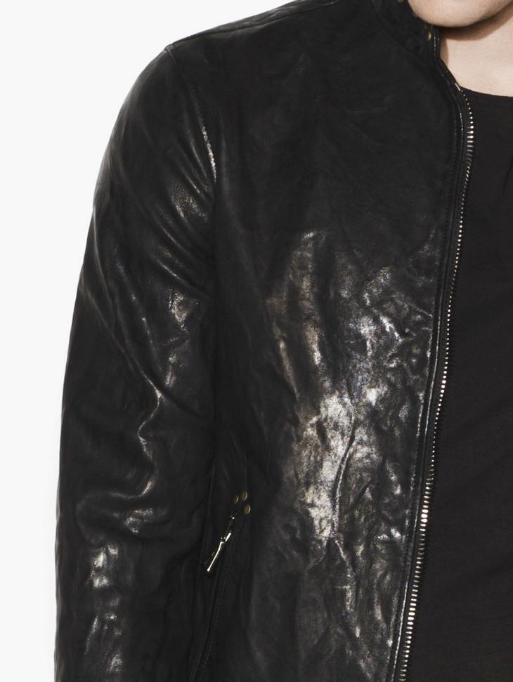 Rivet Studded Leather Jacket image number 3