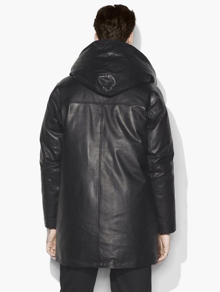 DOWNFILL LEATHER PARKA image number 2
