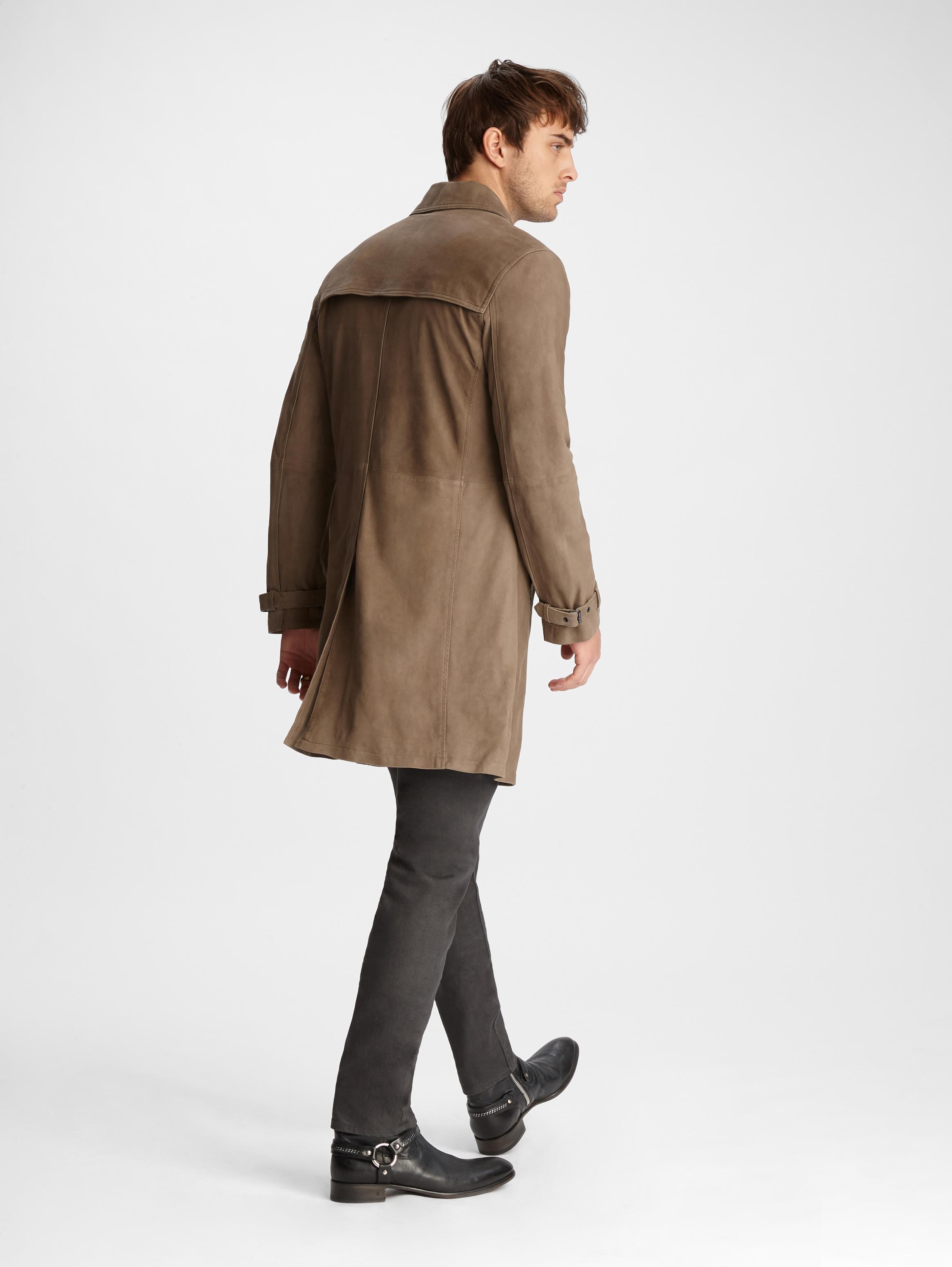 SUEDE TRENCH COAT image number 2