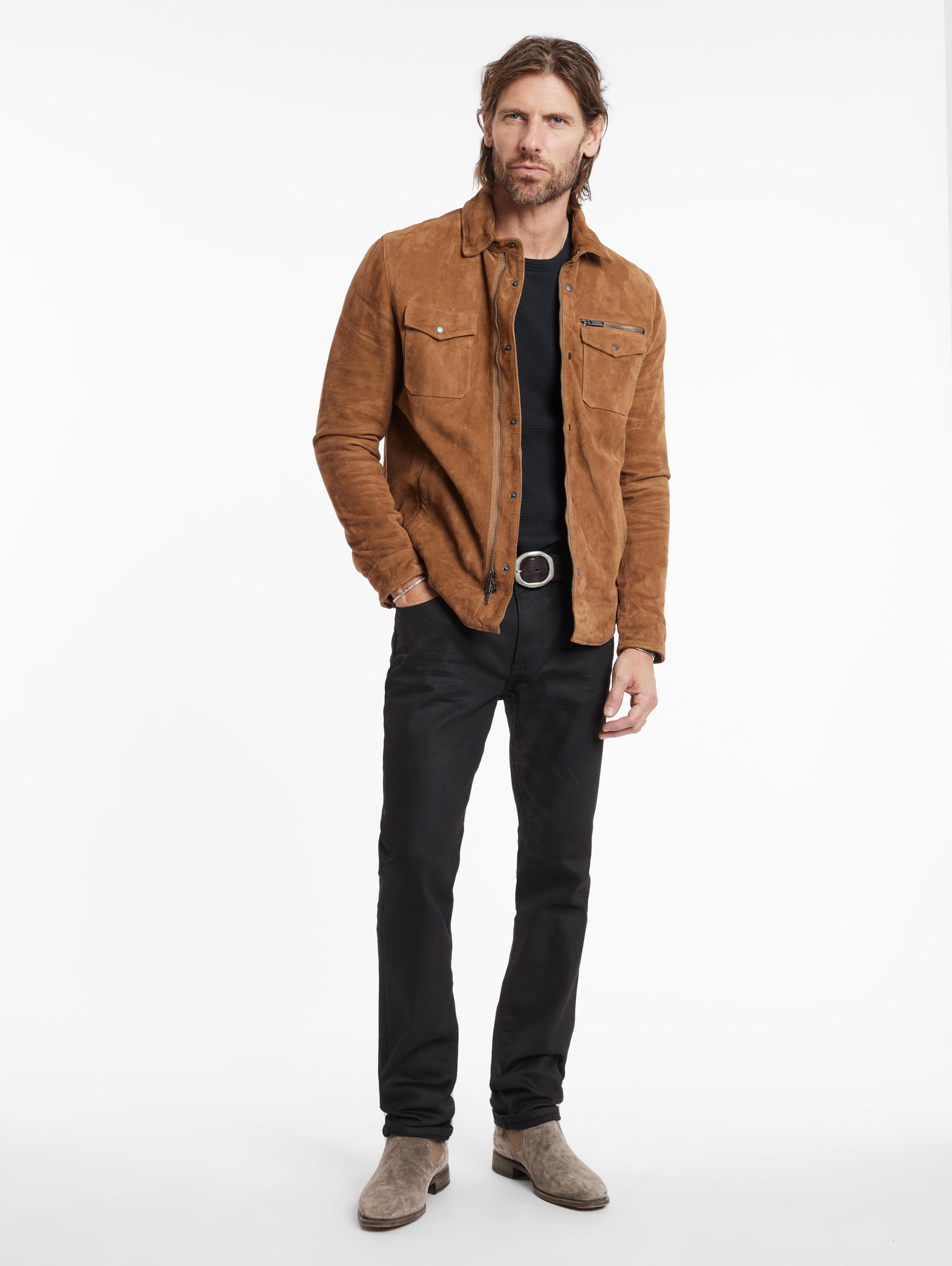 John varvatos goat suede on sale jacket