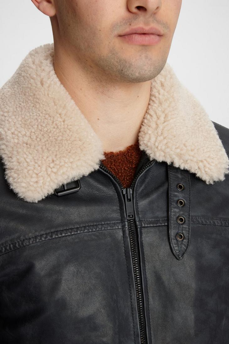 Sheldon Nubuck Leather Jacket image number 3