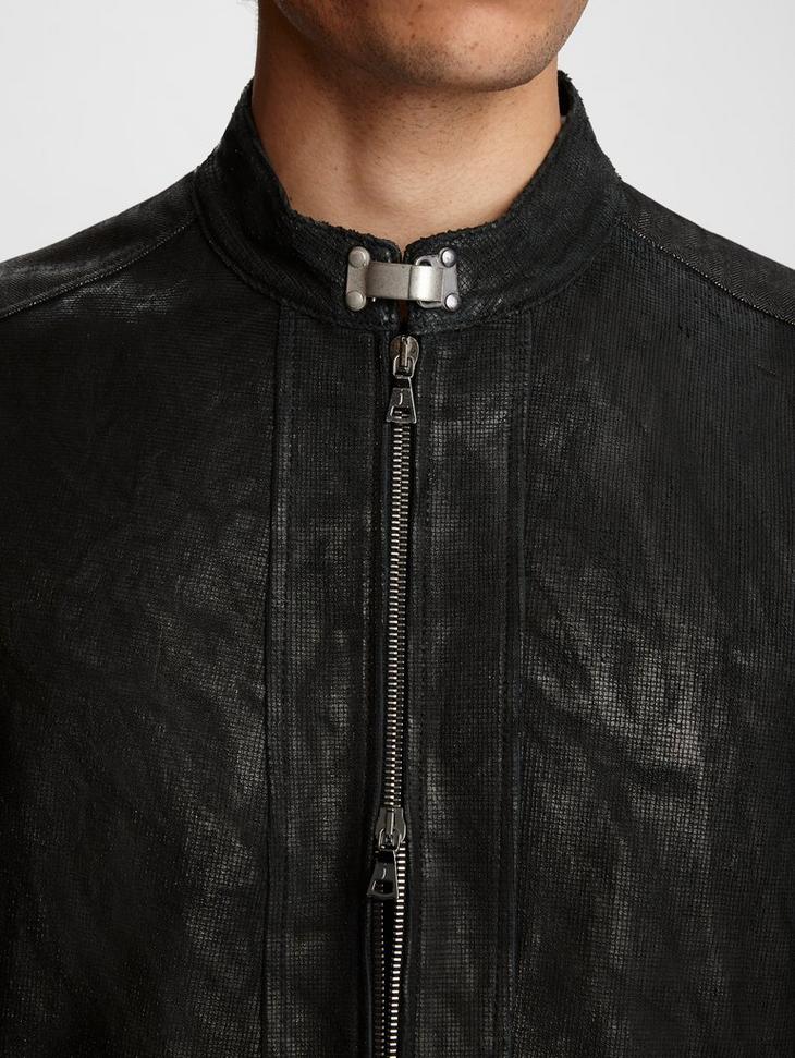 Leather Moto Vest image number 3