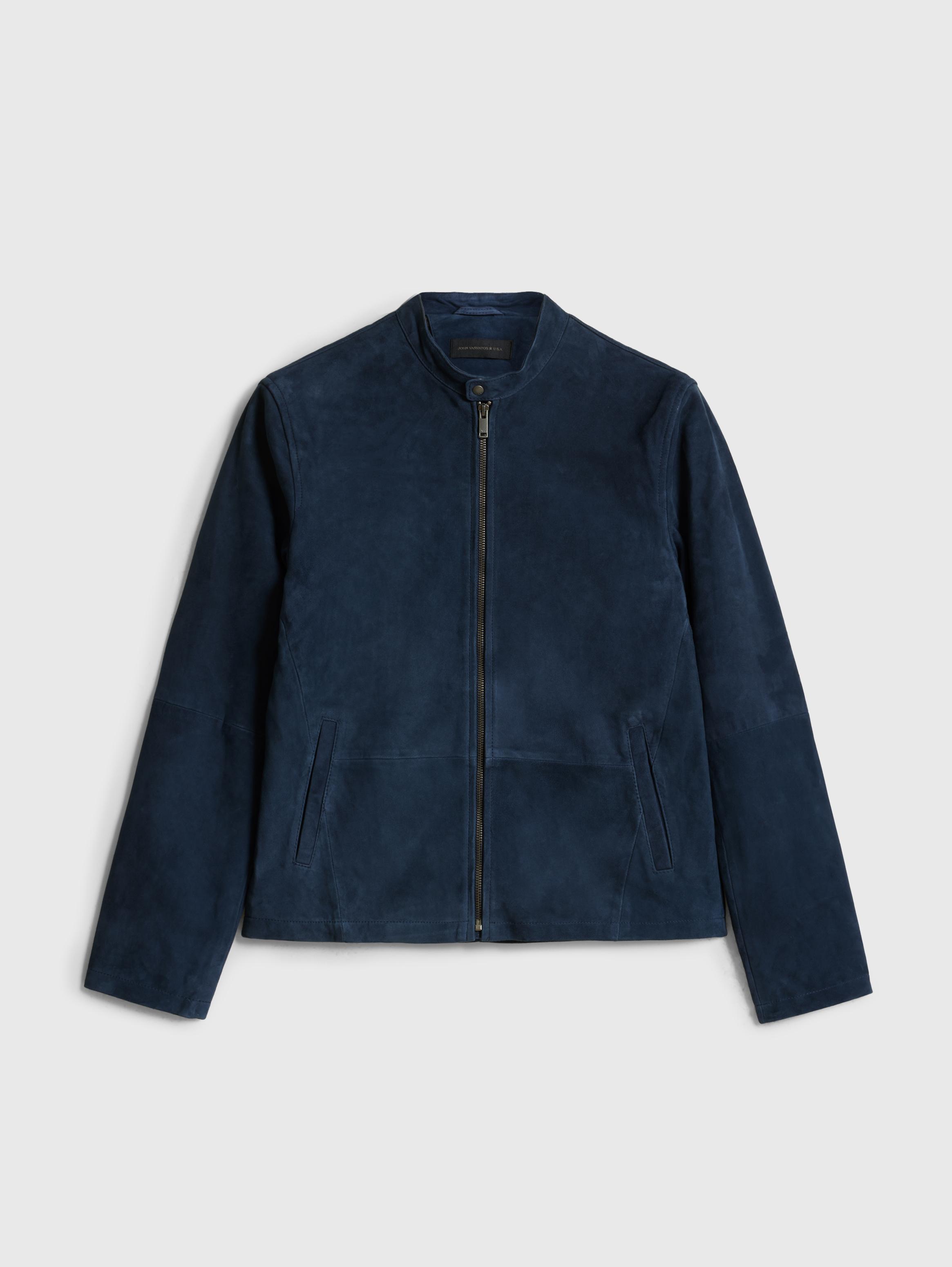 John varvatos suede on sale bomber