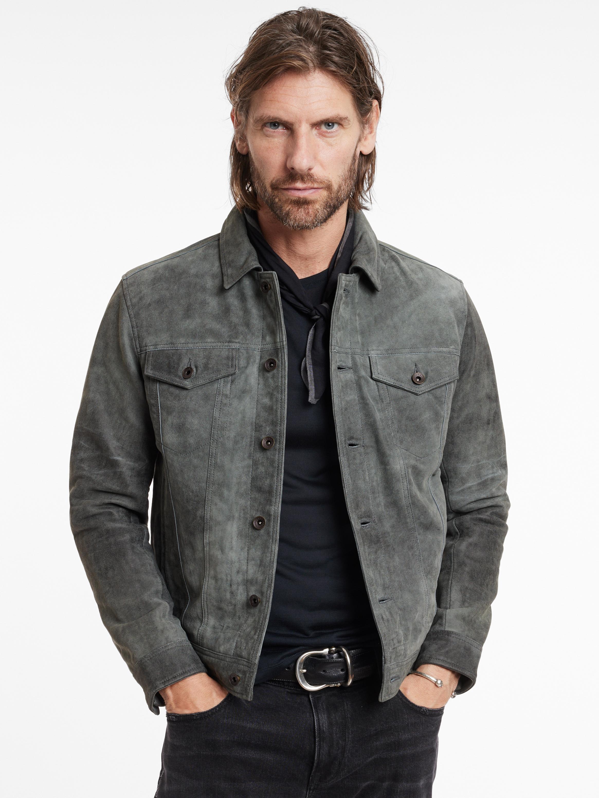 john varvatos denim trucker jacket