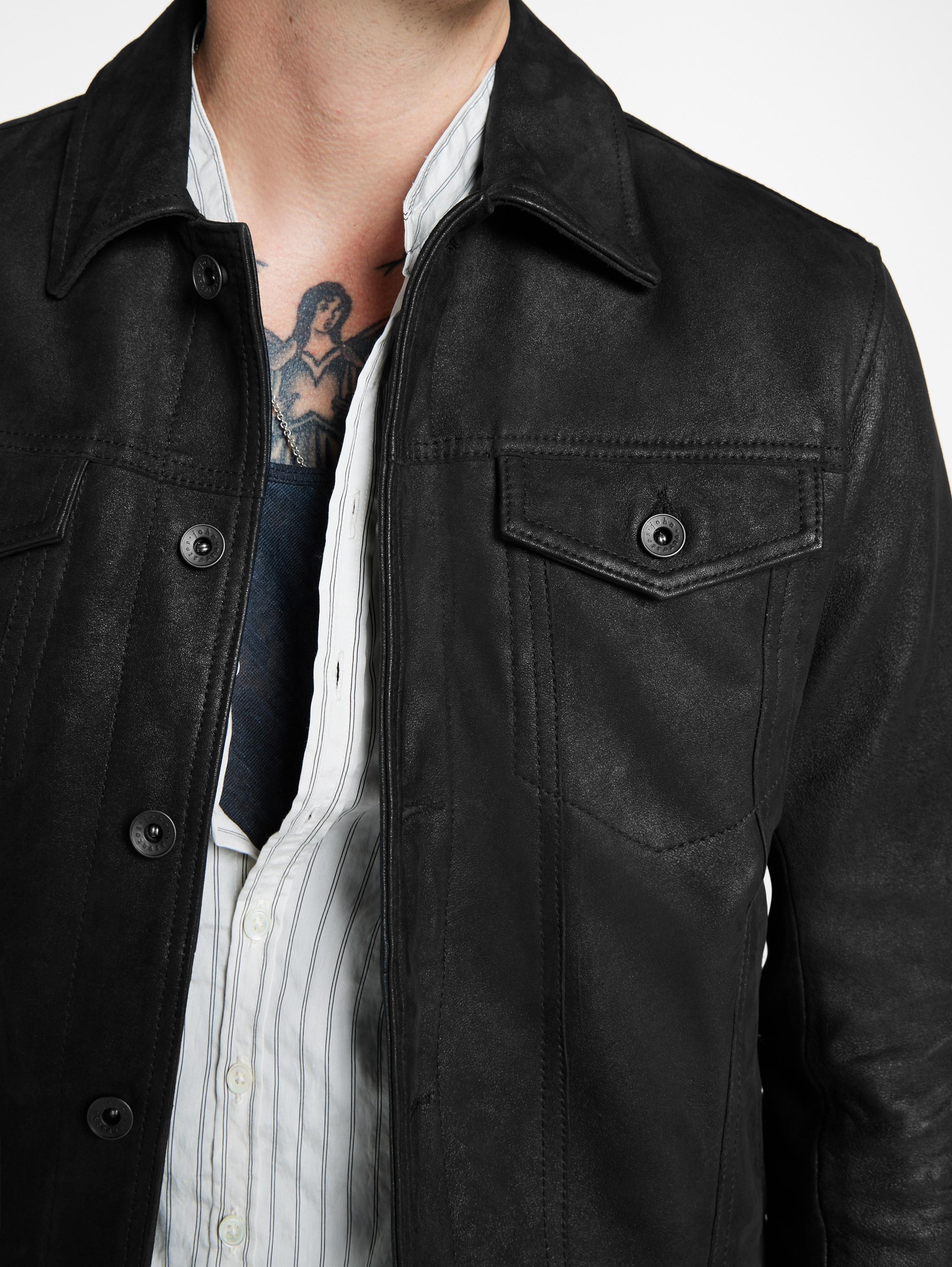 John varvatos trucker jacket hotsell