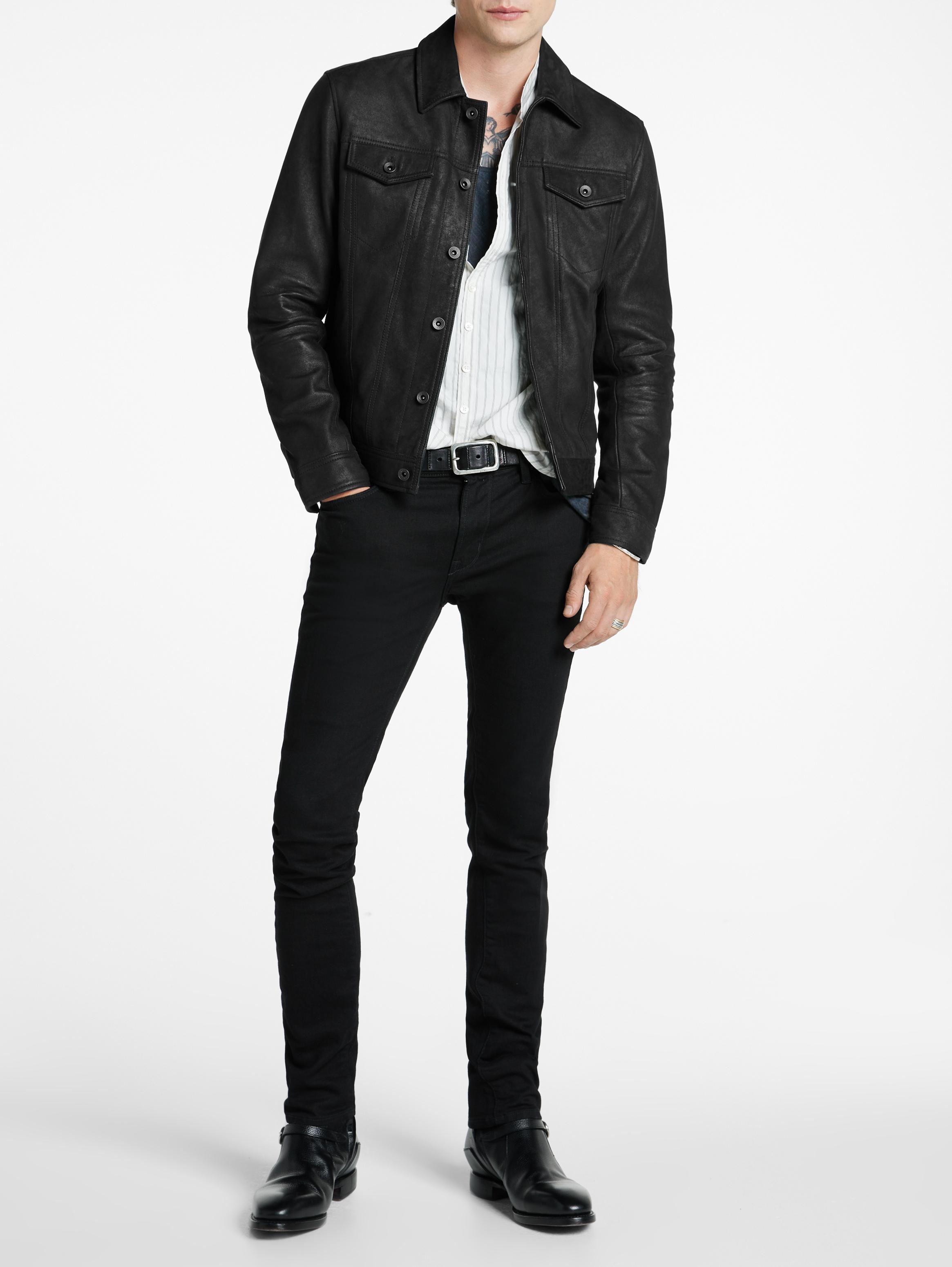 John varvatos hot sale trucker jacket