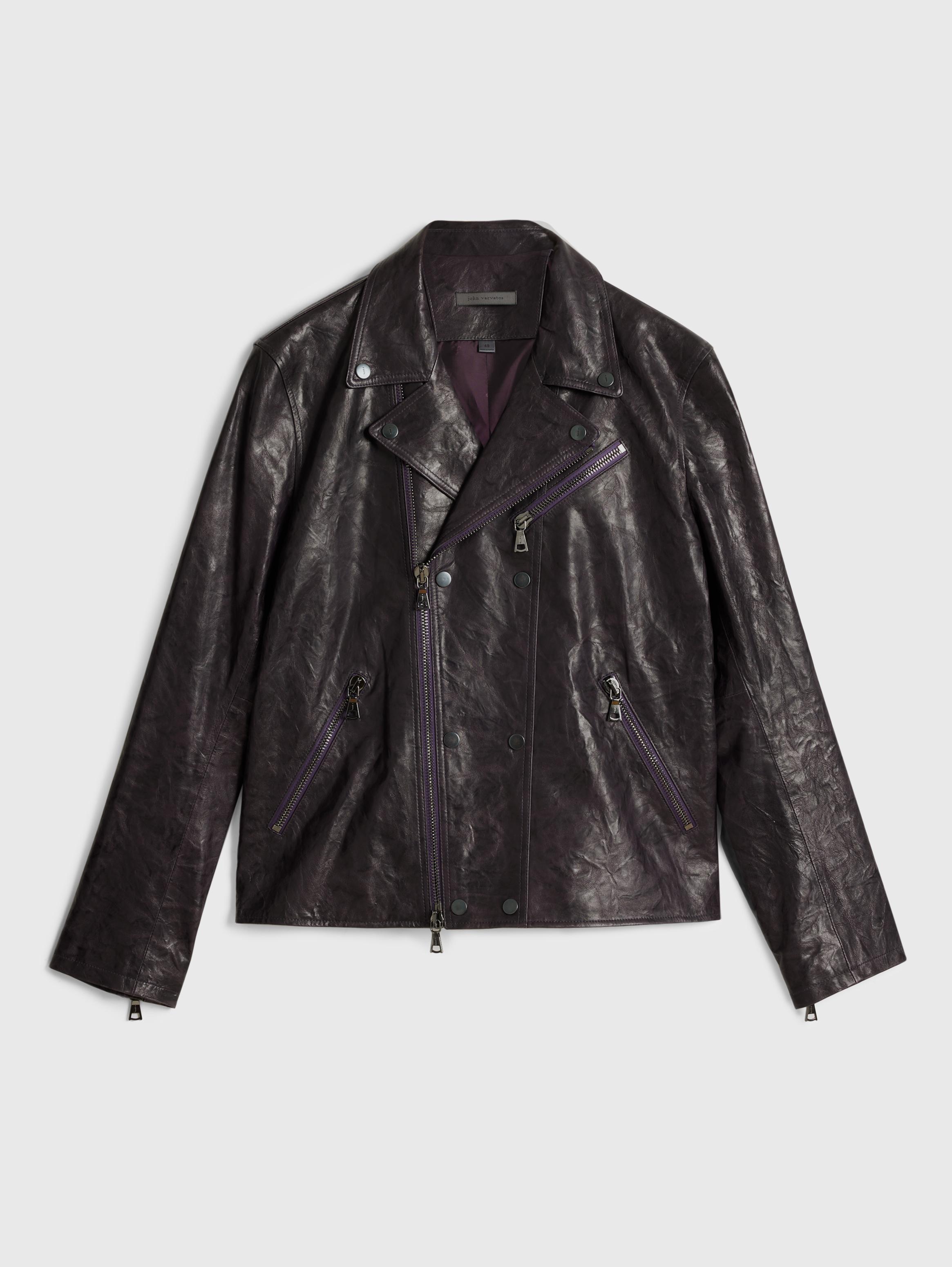 John varvatos sale leather moto jacket