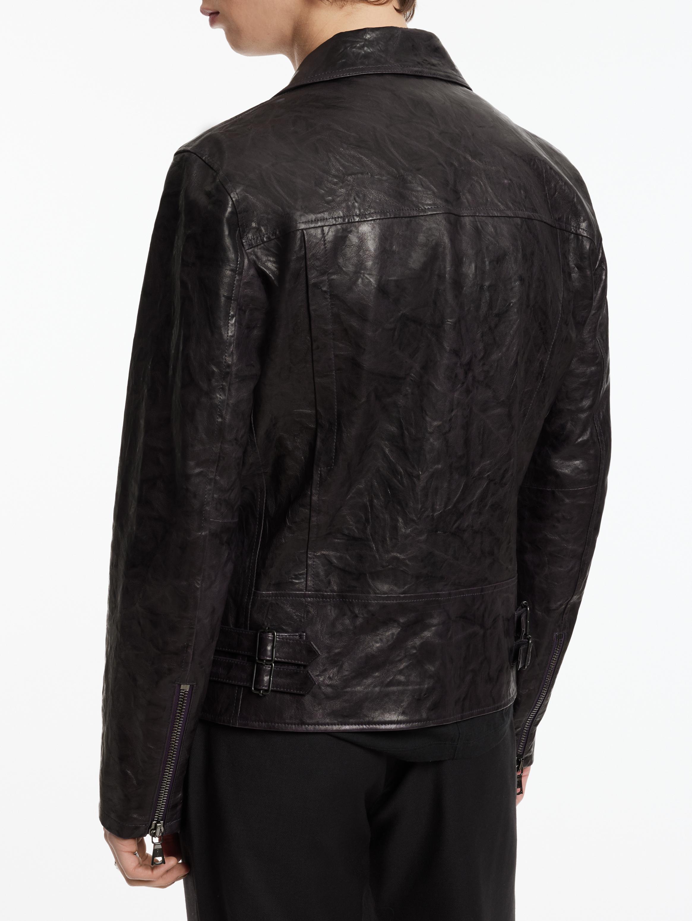 John varvatos leather hot sale biker jacket