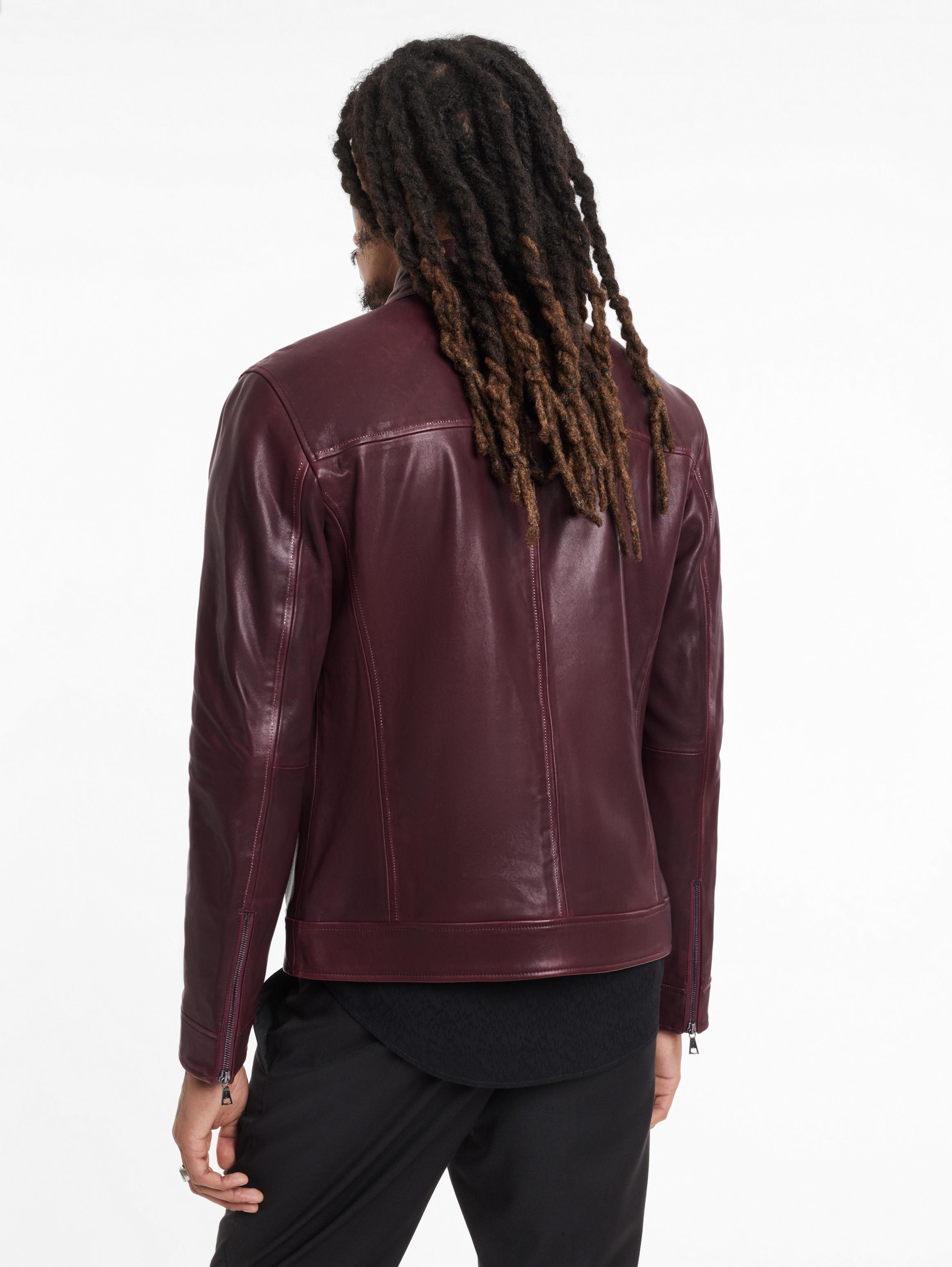 John varvatos leather racer on sale jacket