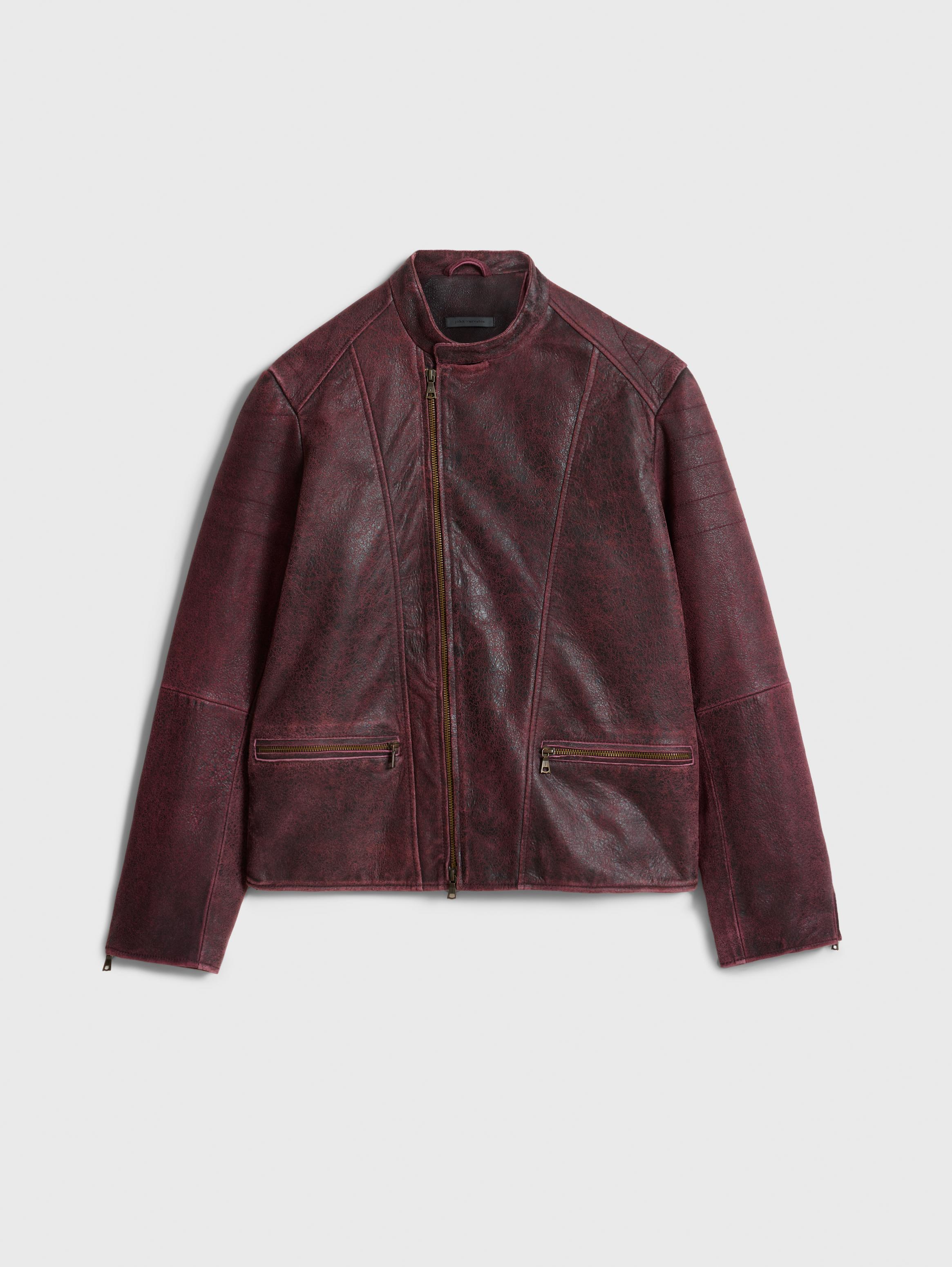 One Jacket, Two Spies – The John Varvatos Suede Racer Jacket