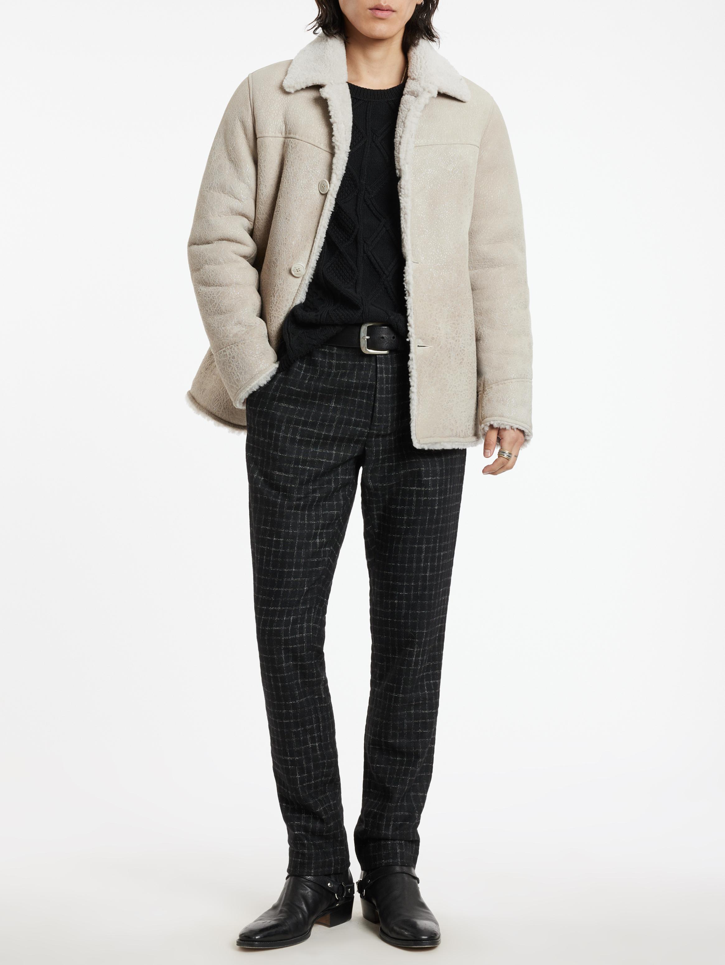 John varvatos sale shearling coat