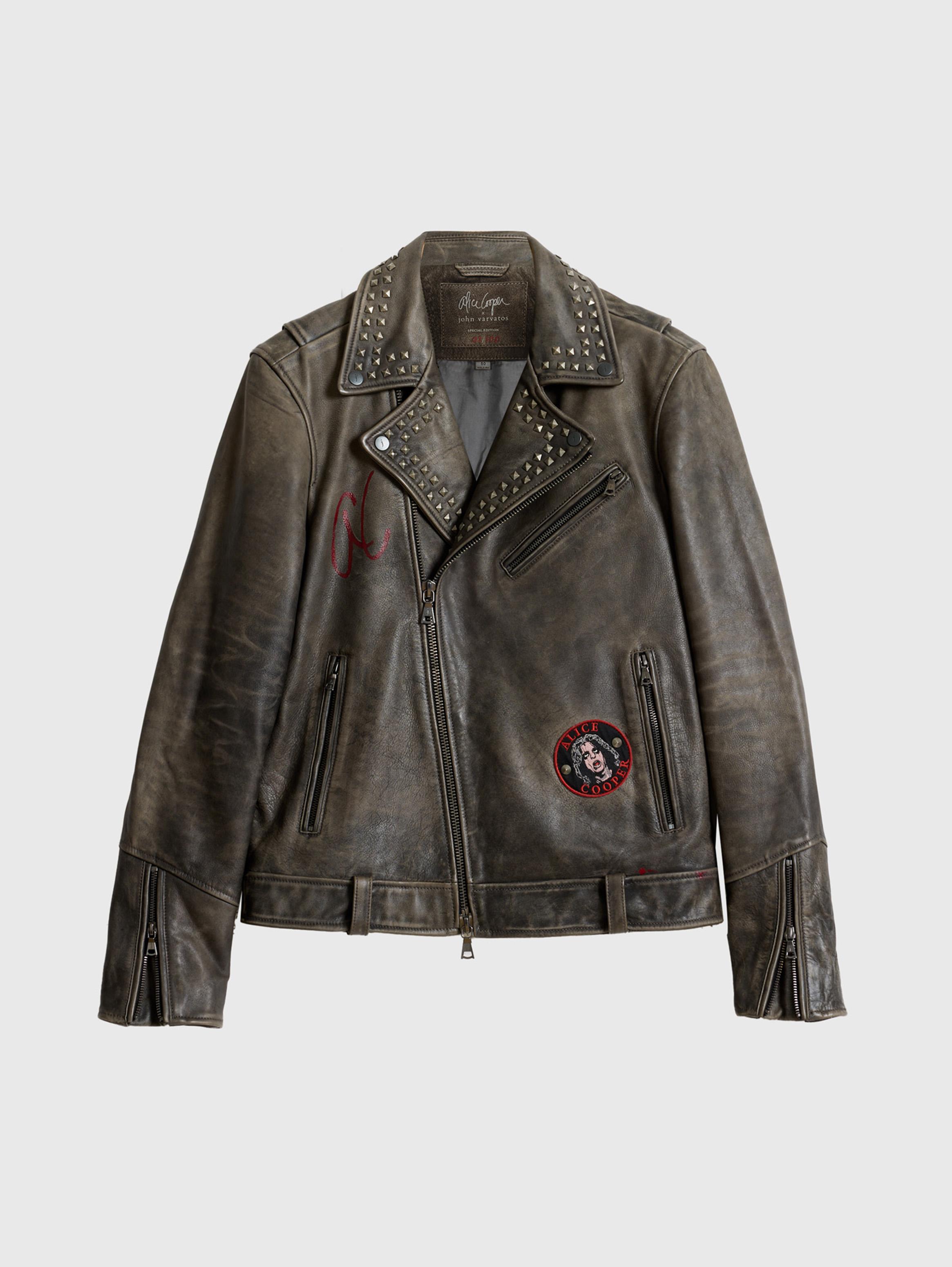 ALICE COOPER LEATHER BIKER