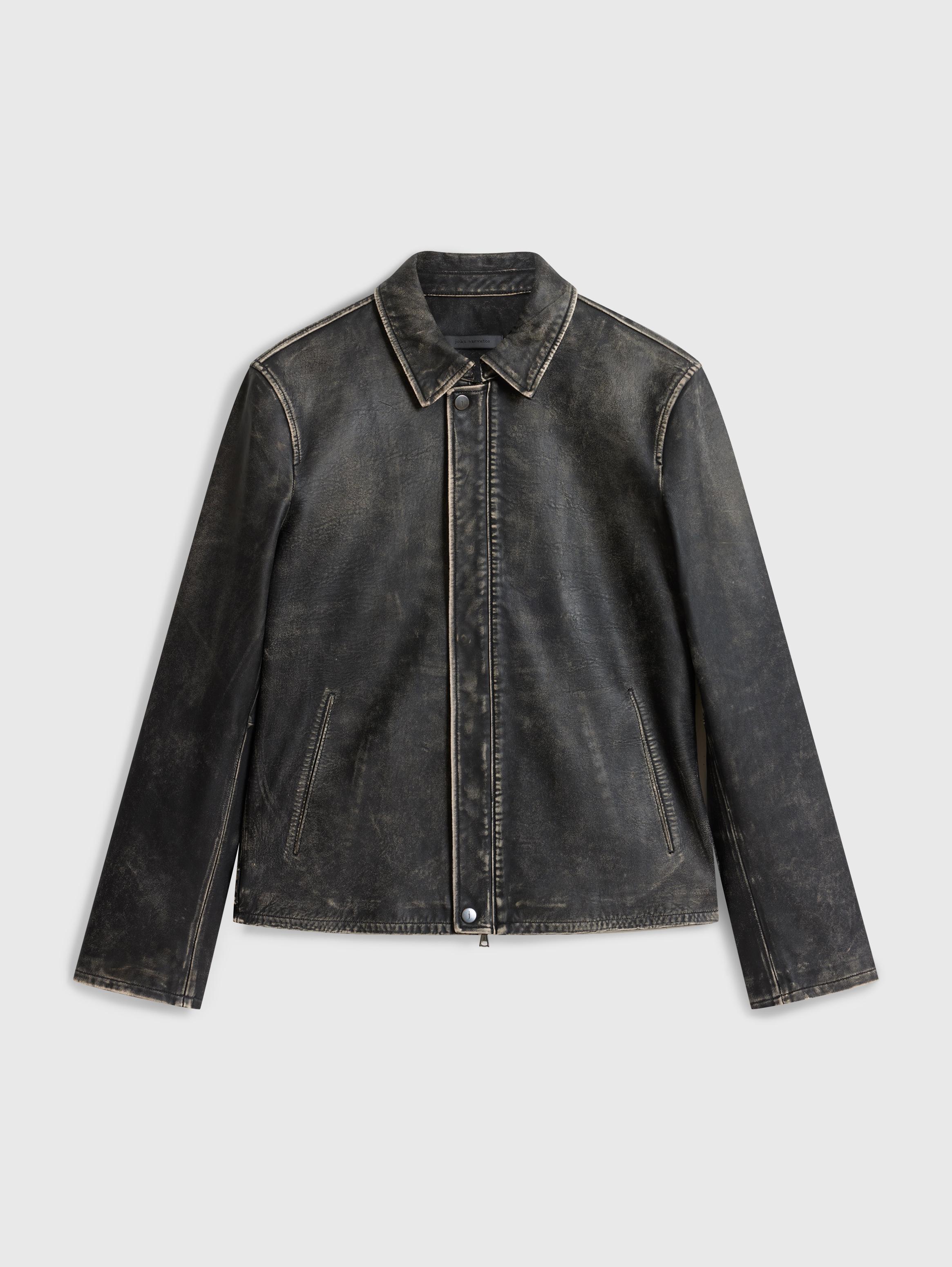 John varvatos leather hot sale jacket nordstrom