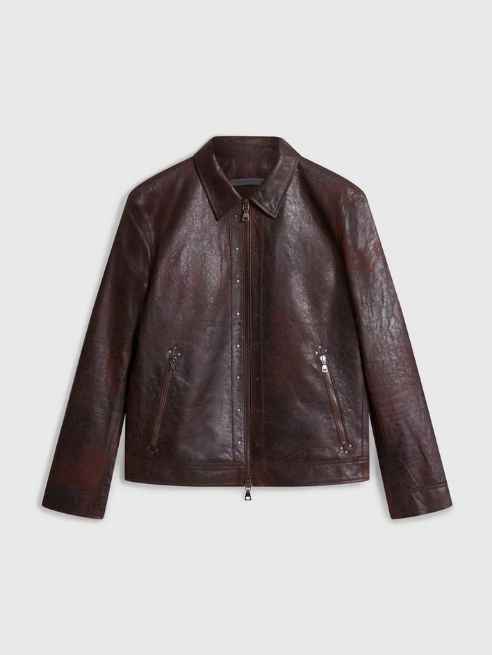 Men's Leather Jackets | Leather Shirt Jackets | John Varvatos