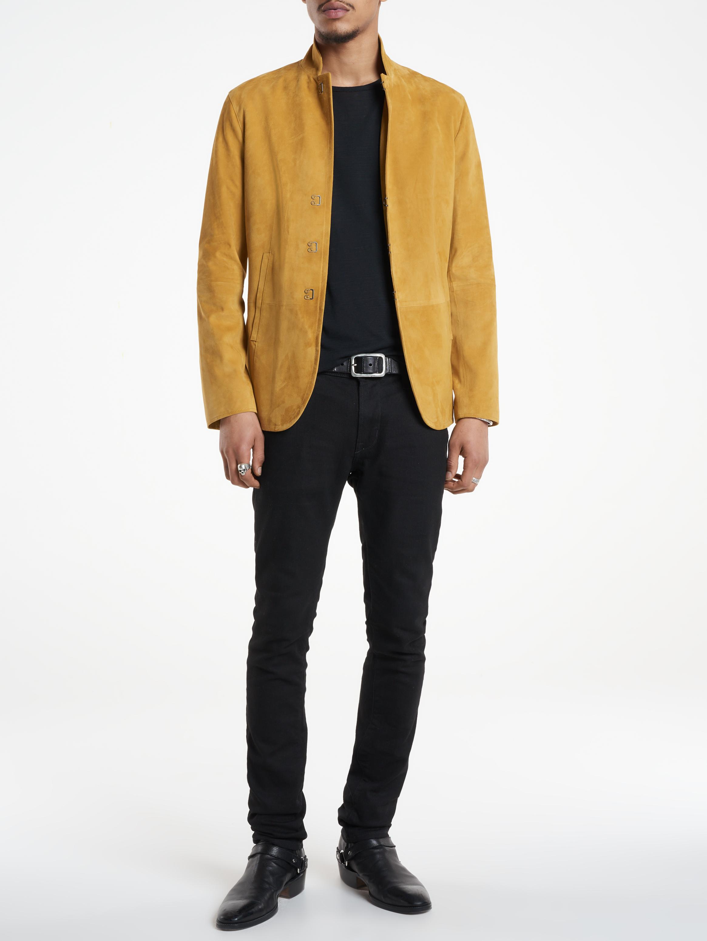 John varvatos suede on sale hook and bar jacket