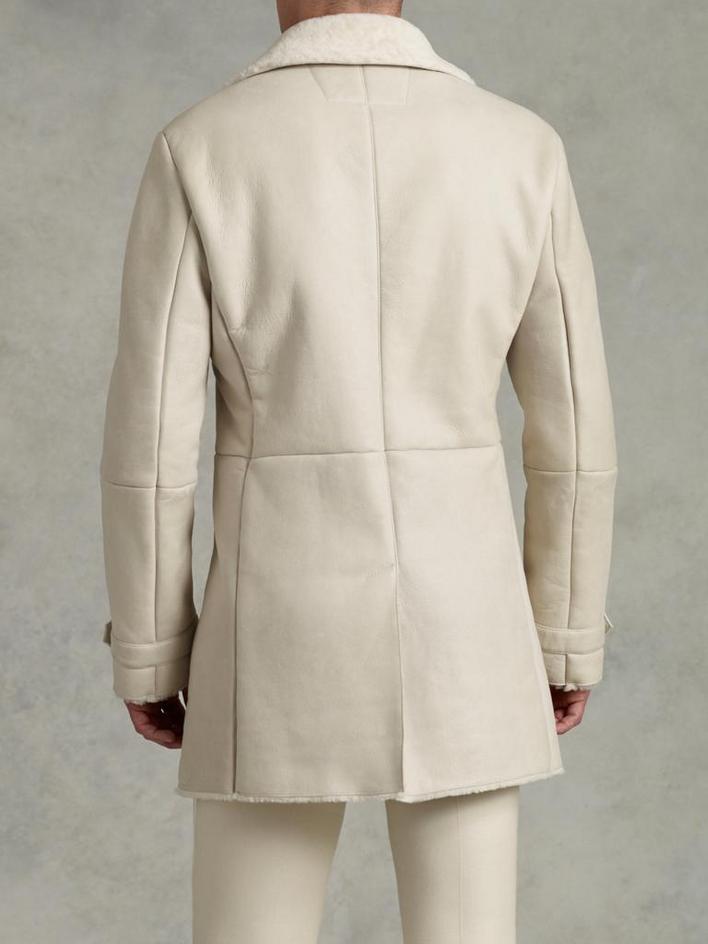 DB SHEARLING COAT W. SLEEVE STRAPS image number 2