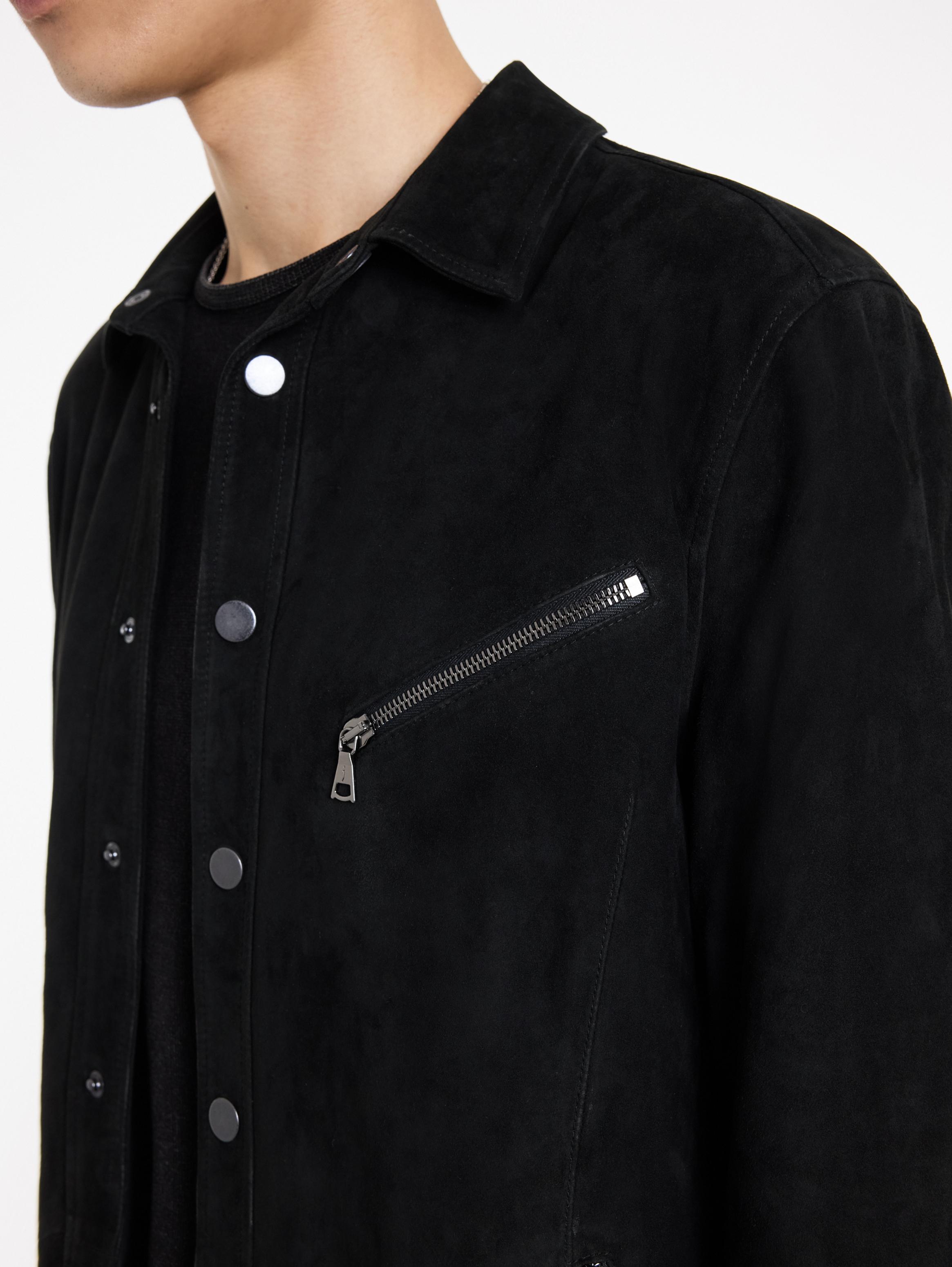 John varvatos suede outlet shirt jacket