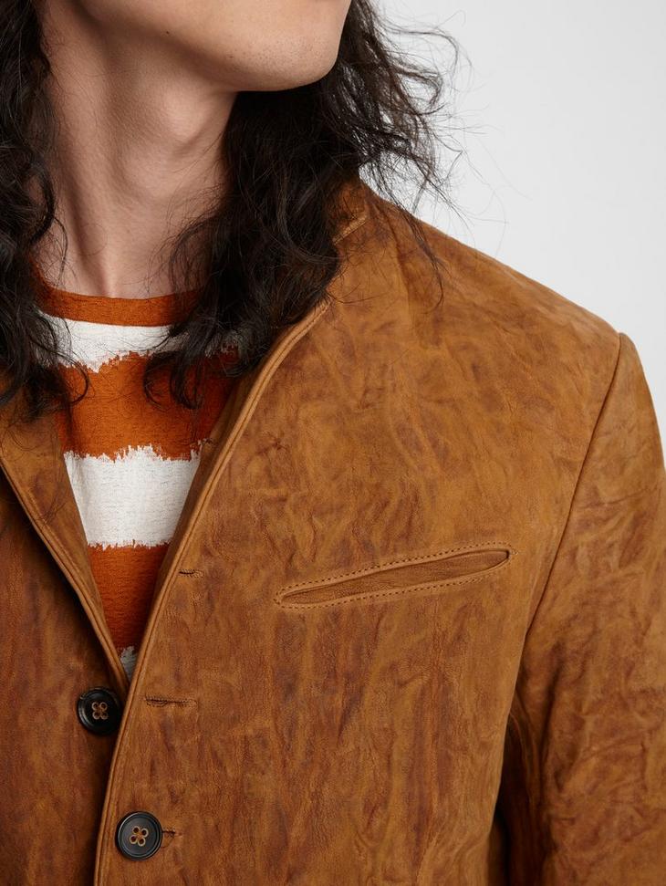 Multi-Button Suede Jacket image number 3