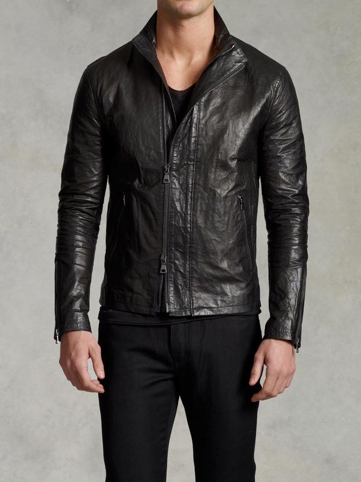 Metal Fused Leather Jacket image number 1