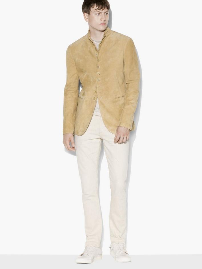 SUEDE MULTI-BUTTON JACKET image number 1