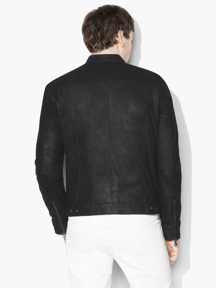 Leather Denim-Style Jacket image number 2