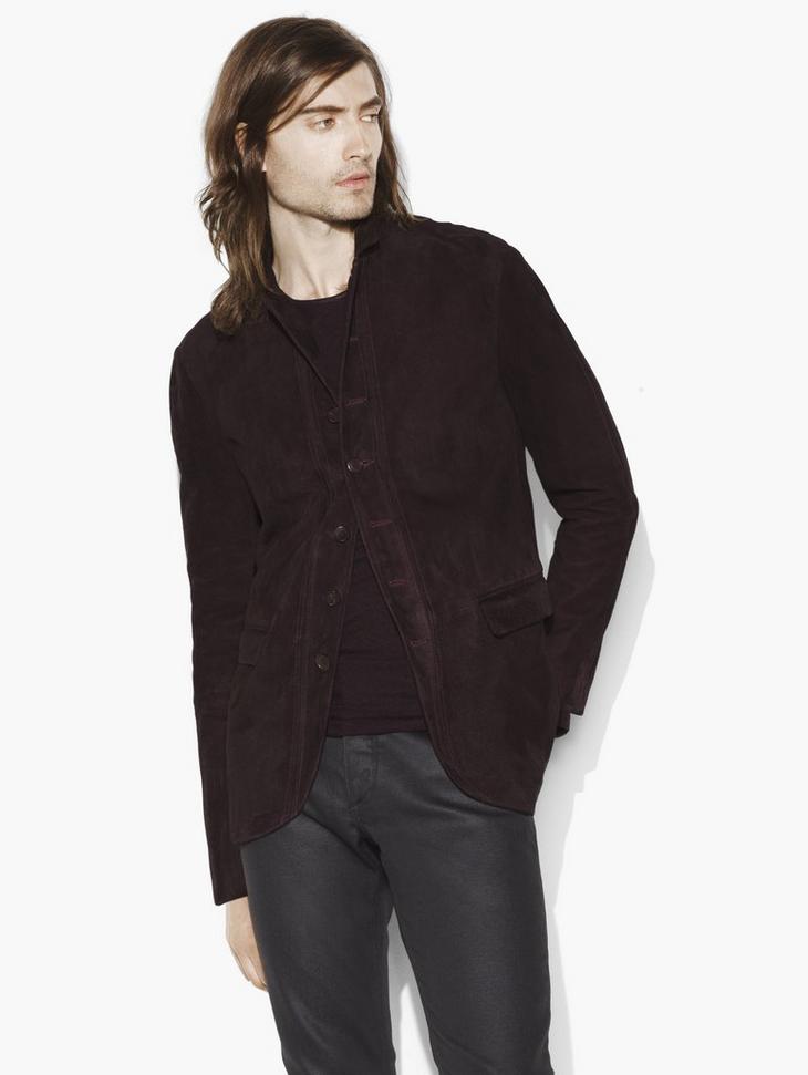 Suede Button Front Jacket image number 1
