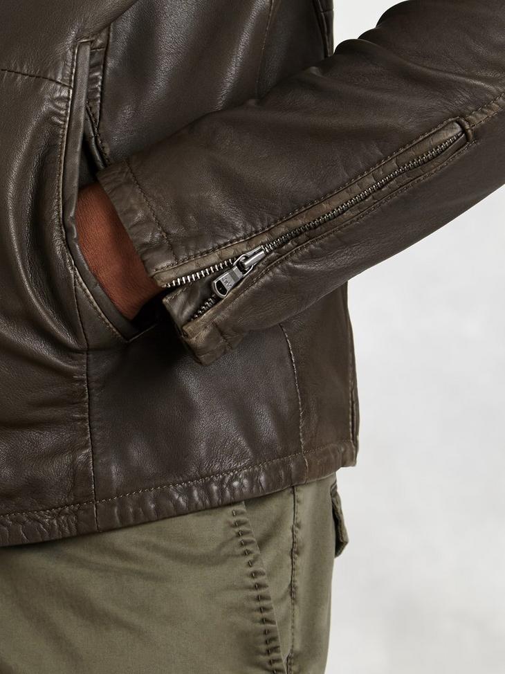 Leather Moto Jacket image number 3