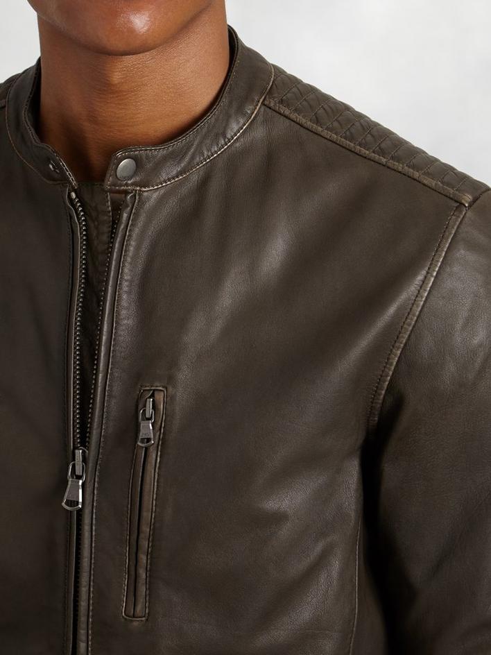 Leather Moto Jacket image number 4